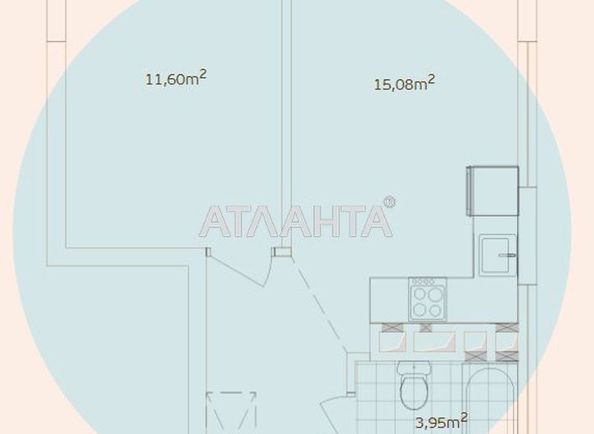 1-room apartment apartment by the address st. Ivana Vygovskogo (area 36,1 m2) - Atlanta.ua - photo 7