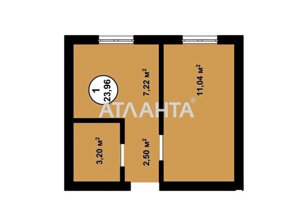 1-room apartment apartment by the address st. Odesskaya (area 24,0 m2) - Atlanta.ua - photo 8