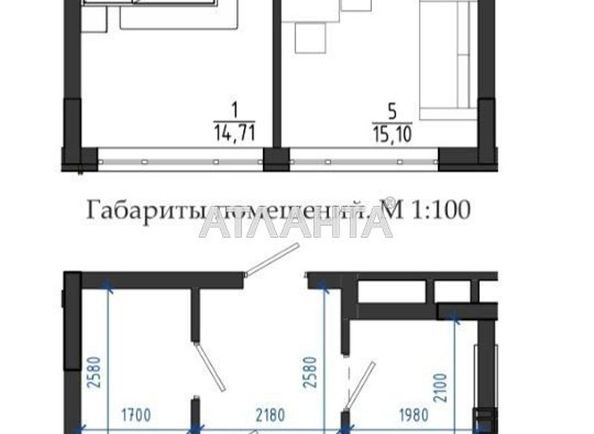1-room apartment apartment by the address st. Chekhova (area 43,9 m2) - Atlanta.ua - photo 4