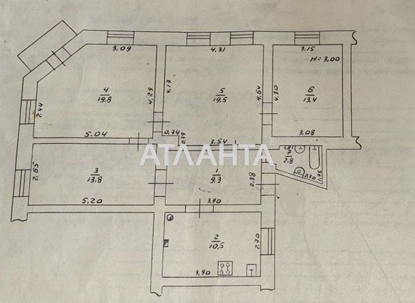 Многокомнатная квартира по адресу ул. Преображенская (площадь 90,0 м2) - Atlanta.ua - фото 4