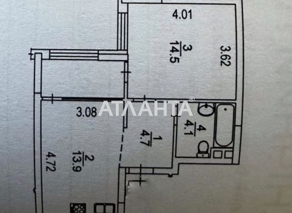1-комнатная квартира по адресу ул. Ивана Выговского (площадь 41,6 м2) - Atlanta.ua - фото 2