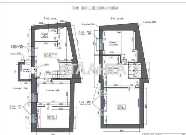 3-rooms apartment apartment by the address st. Kupalnyy per Inber Very (area 126,5 m2) - Atlanta.ua - photo 4