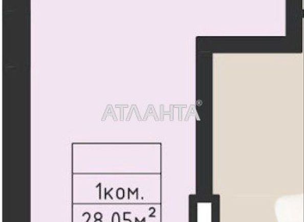 1-кімнатна квартира за адресою вул. Дача Ковалевського (площа 28,5 м²) - Atlanta.ua - фото 7