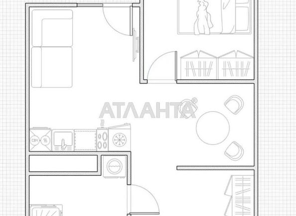 1-кімнатна квартира за адресою вул. Краснова (площа 42,5 м²) - Atlanta.ua - фото 4