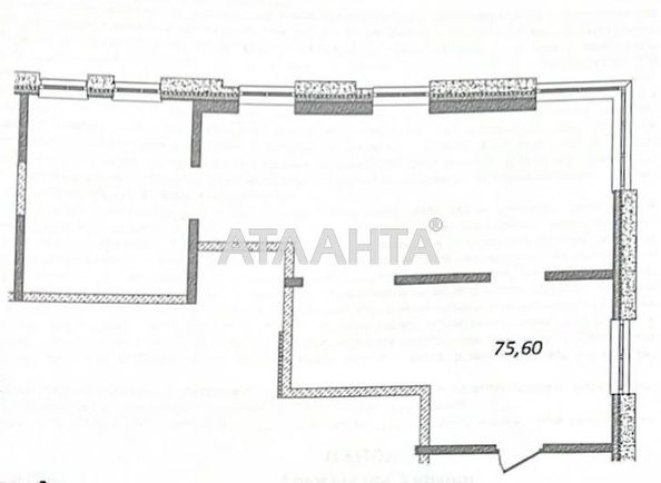 2-кімнатна квартира за адресою вул. Гагарінське плато (площа 75,6 м²) - Atlanta.ua - фото 4