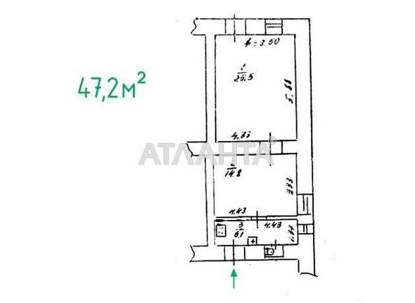 1-room apartment apartment by the address st. Malaya arnautskaya Vorovskogo (area 47,2 m2) - Atlanta.ua - photo 2