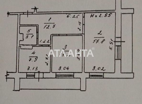2-комнатная квартира по адресу ул. Сахарова (площадь 59,0 м2) - Atlanta.ua - фото 10