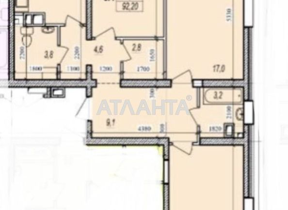 3-комнатная квартира по адресу ул. Прохоровская (площадь 92,7 м2) - Atlanta.ua - фото 12