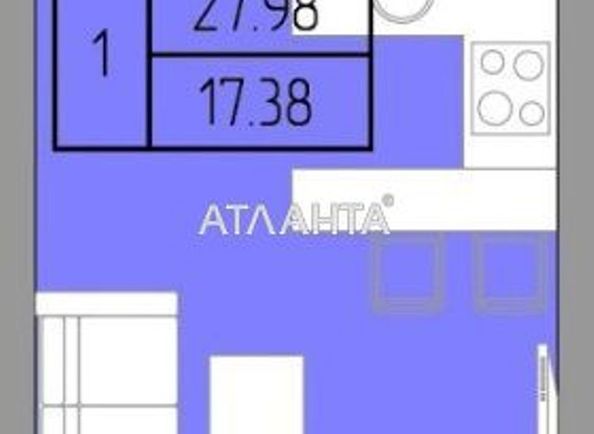 1-room apartment apartment by the address st. Pishonovskaya (area 28,0 m²) - Atlanta.ua - photo 8