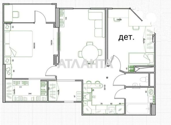 2-rooms apartment apartment by the address st. Ovidiopolskaya dor (area 68,0 m2) - Atlanta.ua - photo 15