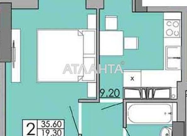 1-кімнатна квартира за адресою вул. Бугаївська (площа 35,6 м2) - Atlanta.ua - фото 6