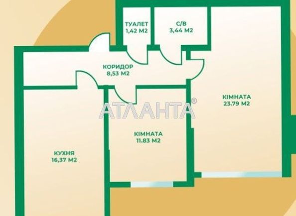 2-rooms apartment apartment by the address st. Mashinostroiteley (area 67,2 m2) - Atlanta.ua - photo 12