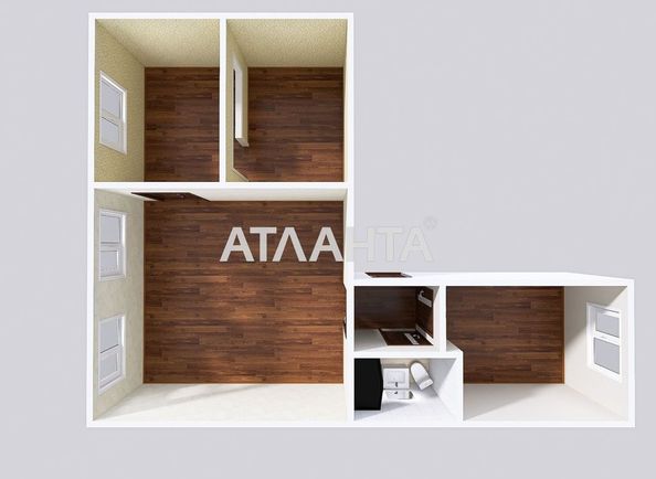3-rooms apartment apartment by the address st. Balkovskaya Frunze (area 49,9 m²) - Atlanta.ua - photo 21