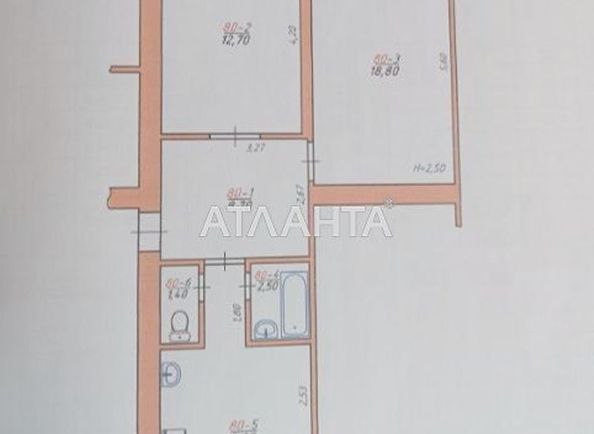 2-комнатная квартира по адресу ул. Скальда Сергея (площадь 57,9 м2) - Atlanta.ua - фото 23