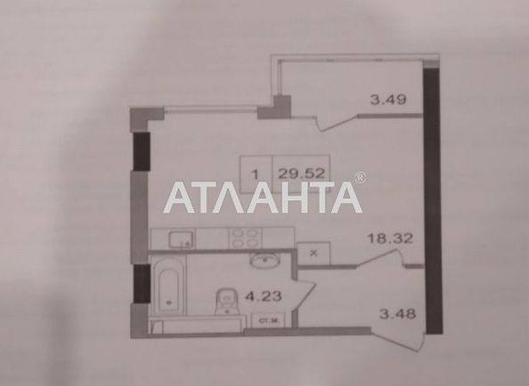1-комнатная квартира по адресу 7 км овидиопольской дор. (площадь 29,5 м²) - Atlanta.ua - фото 11