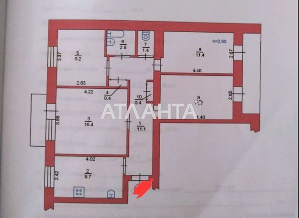 4+-rooms apartment apartment by the address st. Aleksandriyskaya (area 78,1 m2) - Atlanta.ua - photo 15