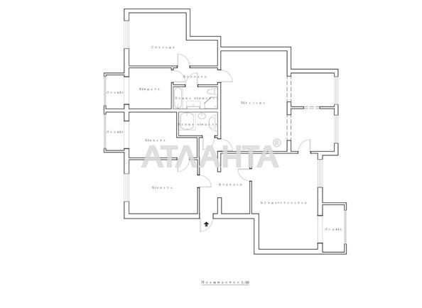 Многокомнатная квартира по адресу ул. Базарная (площадь 153 м²) - Atlanta.ua - фото 21