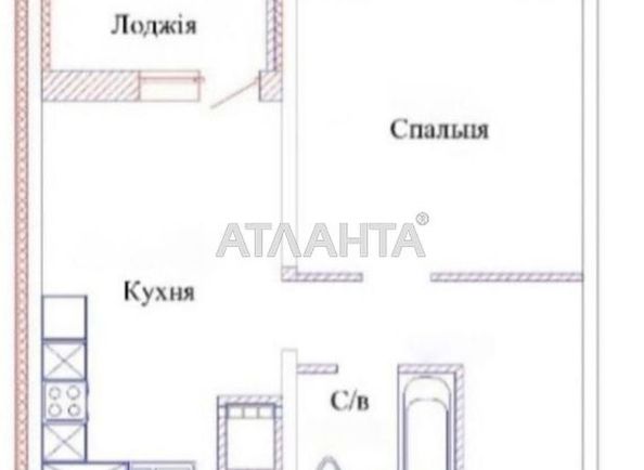 1-room apartment apartment by the address st. Varnenskaya (area 45,0 m2) - Atlanta.ua - photo 13