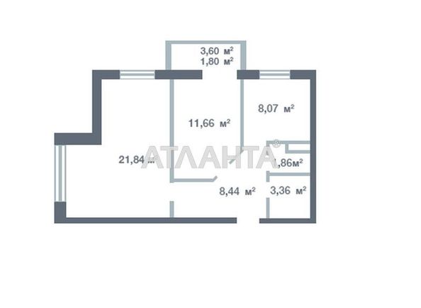 2-комнатная квартира по адресу ул. Новоселов (площадь 56,1 м²) - Atlanta.ua - фото 6