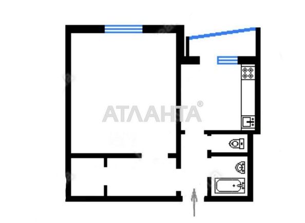1-room apartment apartment by the address st. Obolonskiy prosp (area 34,0 m2) - Atlanta.ua - photo 9