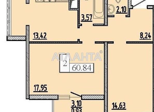2-кімнатна квартира за адресою вул. Перлинна (площа 61,0 м2) - Atlanta.ua - фото 24