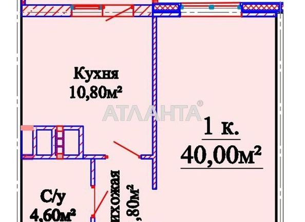 1-room apartment apartment by the address st. Mikhaylovskaya Industrialnaya (area 39,8 m2) - Atlanta.ua - photo 5