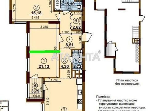 2-rooms apartment apartment by the address st. Prosp Pravdy (area 87,0 m2) - Atlanta.ua - photo 9