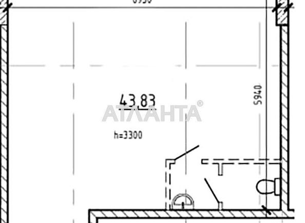 Commercial real estate at st. Spreysa (area 43,8 m²) - Atlanta.ua