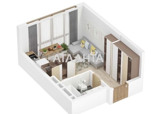 1-room apartment apartment by the address st. Vilyamsa ak (area 25,7 m2) - Atlanta.ua - photo 4