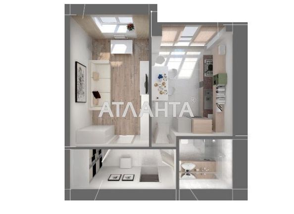 1-room apartment apartment by the address st. Evropeyskaya (area 38,6 m2) - Atlanta.ua - photo 13