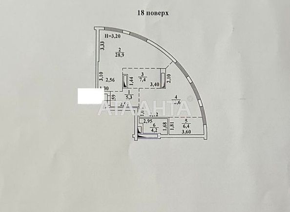 2-rooms apartment apartment by the address st. Lyustdorfskaya dor Chernomorskaya dor (area 76 m²) - Atlanta.ua - photo 5