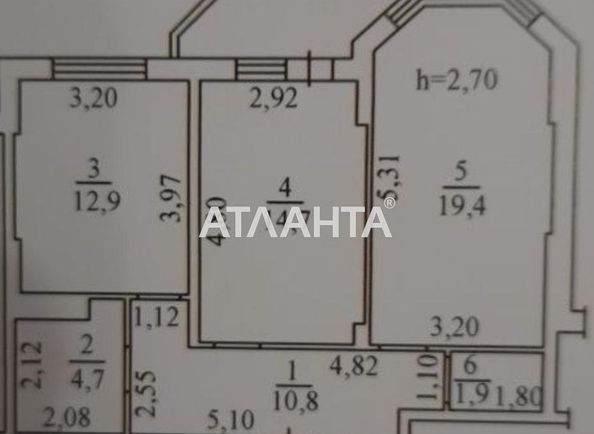 2-rooms apartment apartment by the address st. Ovidiopolskaya dor (area 66,0 m2) - Atlanta.ua - photo 5
