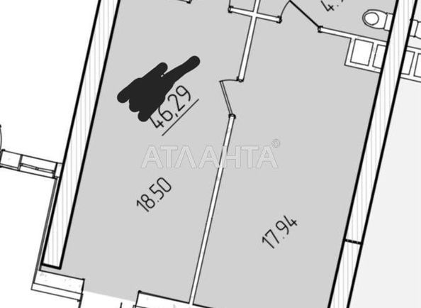 Комерційна нерухомість за адресою вул. Краснова (площа 46,3 м2) - Atlanta.ua - фото 2
