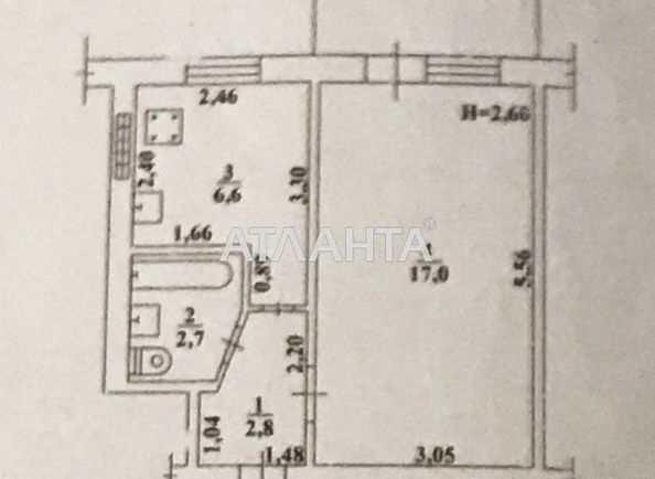 1-комнатная квартира по адресу ул. Космонавтов (площадь 30,0 м2) - Atlanta.ua - фото 3