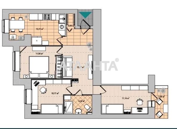 3-rooms apartment apartment by the address st. Knyagini Olgi ul (area 67,0 m2) - Atlanta.ua - photo 21