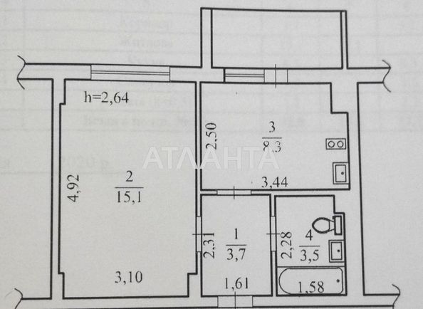 1-room apartment apartment by the address st. Torgovaya (area 33,0 m2) - Atlanta.ua - photo 13