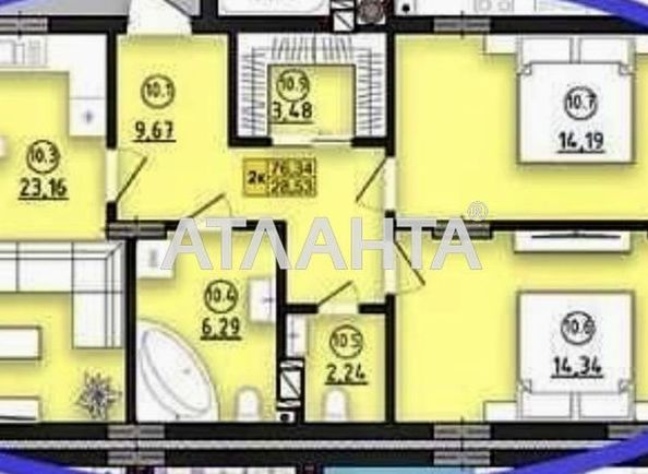 2-rooms apartment apartment by the address st. Dlinnaya ul (area 76,0 m2) - Atlanta.ua - photo 12