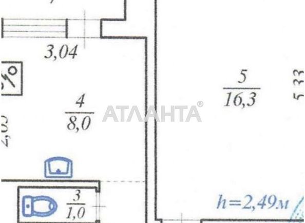 1-кімнатна квартира за адресою просп. Героїв Сталінграда (площа 36,0 м2) - Atlanta.ua - фото 11