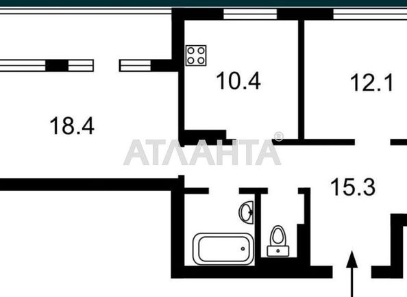 2-комнатная квартира по адресу ул. Тираспольская (площадь 70,0 м2) - Atlanta.ua - фото 6