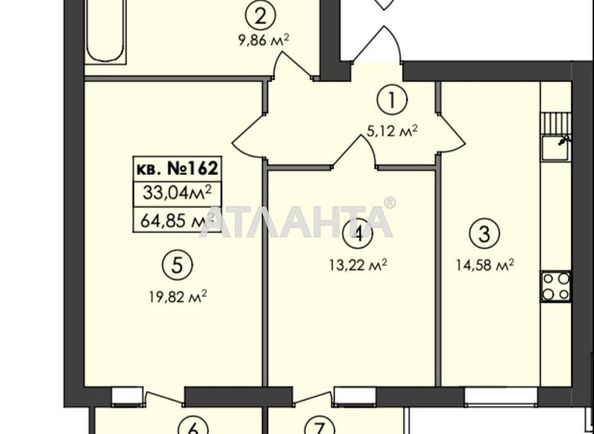 2-rooms apartment apartment by the address st. Svobody (area 65,0 m2) - Atlanta.ua - photo 7