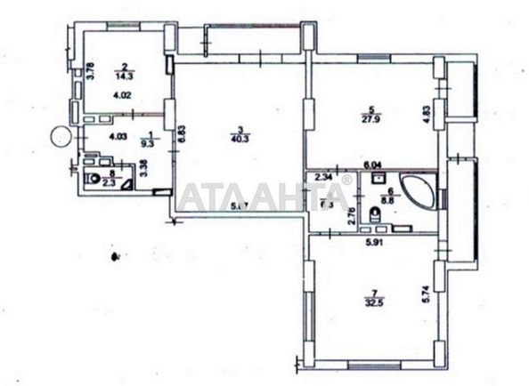 3-rooms apartment apartment by the address st. Evgeniya Konovaltsa (area 157,5 m2) - Atlanta.ua - photo 22