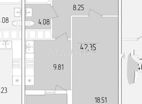 1-room apartment apartment by the address st. Krasnova (area 42 m²) - Atlanta.ua - photo 2