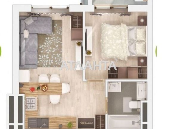 1-room apartment apartment by the address st. Vilyamsa ak (area 36,5 m2) - Atlanta.ua - photo 3