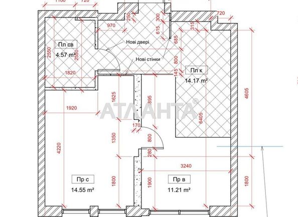 1-room apartment apartment by the address st. Zelenaya (area 40,4 m²) - Atlanta.ua - photo 2