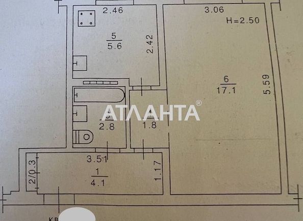 1-room apartment apartment by the address st. Filatova ak (area 32 m²) - Atlanta.ua - photo 7