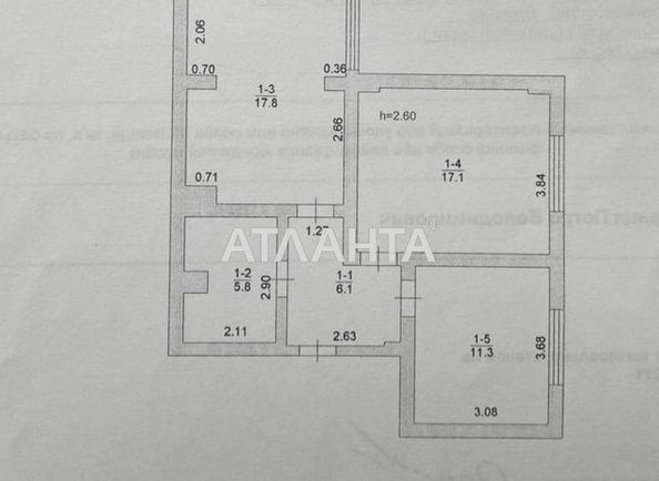 2-комнатная квартира по адресу ул. Строительная (площадь 58,1 м2) - Atlanta.ua - фото 5