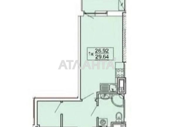 1-room apartment apartment by the address st. Kordonnyy per (area 30,0 m2) - Atlanta.ua - photo 16