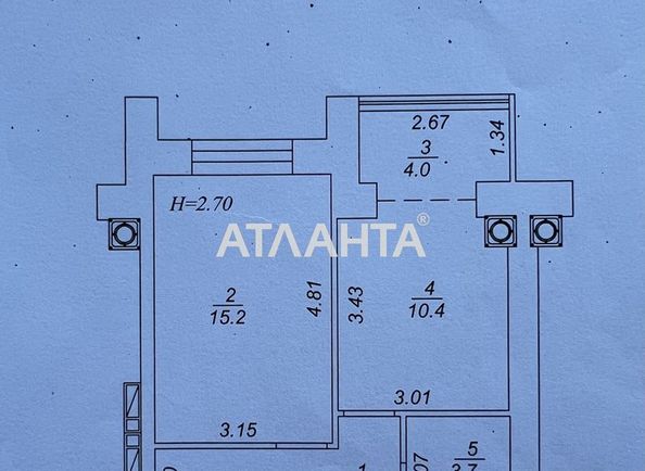 1-кімнатна квартира за адресою вул. Шалімова (площа 40,5 м2) - Atlanta.ua - фото 23