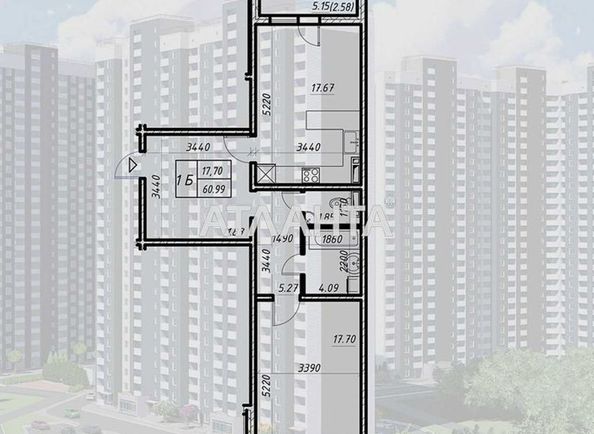 2-rooms apartment apartment by the address st. Baltiyskiy per (area 61,0 m2) - Atlanta.ua - photo 4