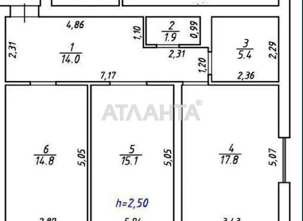 2-rooms apartment apartment by the address st. Rudnenska (area 69,0 m2) - Atlanta.ua - photo 11